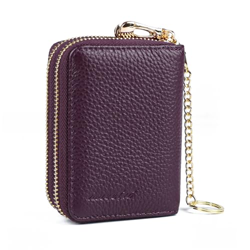 Image of imeetu Rfid Credit Card Holder,Genuine Leather Businese Card Case,Rfid Blocking Wallet for Women & Men