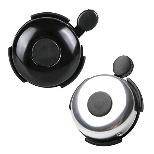 TRADERPLUS 2 Unidades de Timbre de Aluminio para Bicicleta, bocina de Sonido Alto Cover