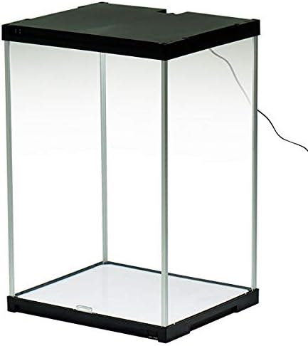 J STAGE ハイタイプ LED 基本タイプ アクリル フィギュアケース (背面クリア/本体ブラック) / 卓上 コレクションケー