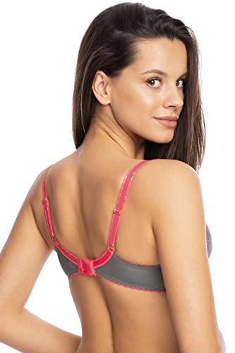 Gaia Dame Halbgepolsterter BH Zweifarbig Spitze Tüll Schalen Träger Komfortabel Alltag 1 … Gaia Dame Halbgepolsterter BH Zweifarbig Spitze Tüll Schalen Träger Komfortabel Alltag 1 …