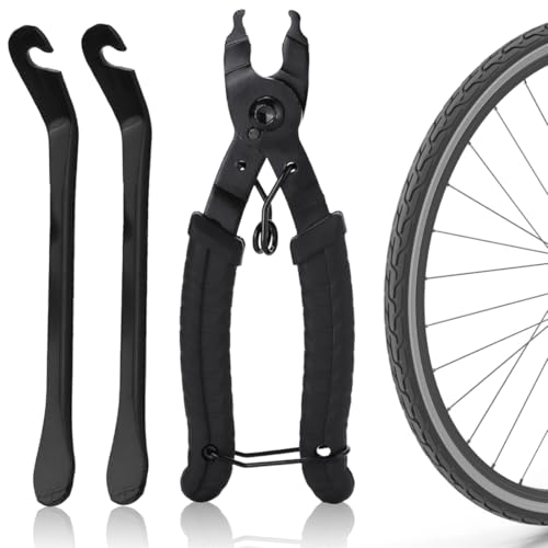 EJRUP Lien De Vélo Pince, Avec 2pcs Demonte pneus Velo,Pinces à Chaîne Facile à Utiliser, Derive Chaine Velo,Outil de Chaîne de Vélo, pour Vélo de...