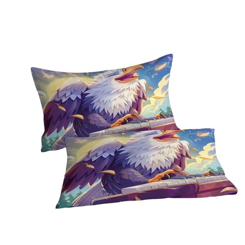 Housse de couette faucon au motif imprimé 3D haute définition