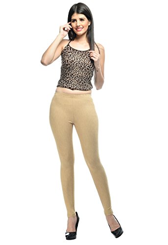 Image of Frenchtrendz Women's Slim Fit Mid Rise Stretchable Cotton Modal Spandex Jegging Pull On