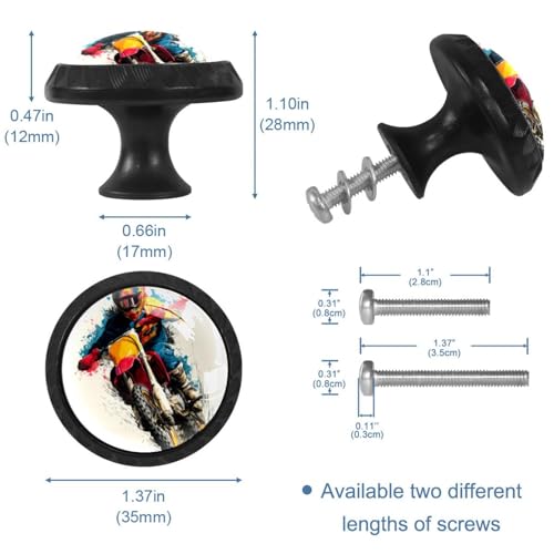 Boutons d'armoire ronds rustiques pour placard de cuisine et meuble
