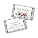 100ct Personalized Pink Floral Miniature Wrapper Favors - Miniatures Not Included