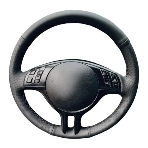 �X�e�A�����O�J�o�[ �ɓK������ 3 5�V���[�Y �ɓK������E46 �ɓK������E39 �ɓK������X5 �ɓK������E53 �ɓK������Z3 �ɓK������E36 DIY�I�[�g�X�e�A�����O�z�C�[���J�o�[ PU���U�[ �� �n���h�� �ی�J�o�[(Dark Blue Thr