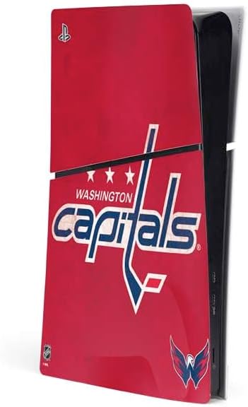 Skinit Decal Gaming Skin Compatible with PS5 Slim Digital Edition Console - Officially Licensed NHL Washington Capitals Lineup Design