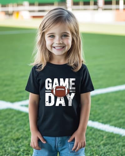 Game Day Shirt for Toddler Football Shirt Girls Boys Baseball T-Shirts Graphic Tees Cute Cotton Clothes Tops 2-8 Years3