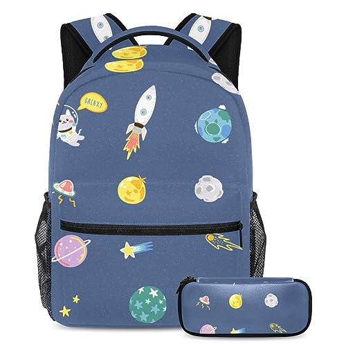 Sac à dos chat astronaute cartable enfants garçons et filles