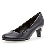  Gabor 95.300-86 Damen klassischer Pumps aus Lederimitat mit 50-mm-Abmm-Absatz, Groesse 37 1/2, dunkelblau