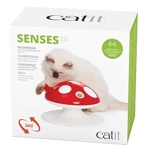 Senses 2.0 Fliegenpilz, Interaktives 360&deg;-Federspielzeug f&uuml;r Katzen