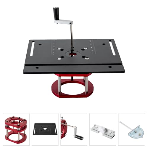 Table de défonceuse avec hauteur de levage 51mm pour ajustement de fraiseuse