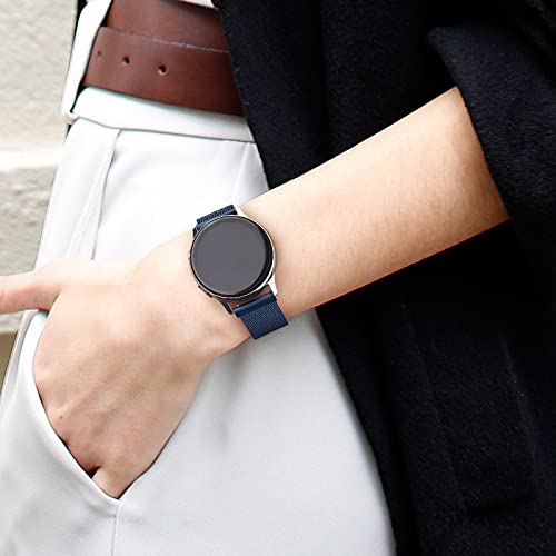 Image of Tobfit 22mm Strap Compatible for Fire-Boltt Ninja Call Pro, Phantom, Ring, Visionary (Watch Not Included), Stainless Steel Chain Strap with Magnetic Buckle for Men&Women