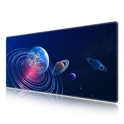 Tapis de souris XXL 100x50 Astre 1 aux finitions cousues durables pour un bureau élégant
