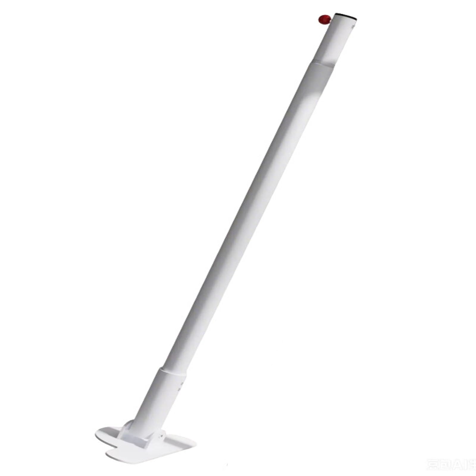Tringle Rideau Pivotante à 180 un Seul Côté, Barre Rideau de Tension En Alliage D'aluminium à Fixation Par Perçage pour Buanderie(White,115-180cm/45-70in)