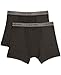Calvin Klein Kids Boys' Performance Boxer Brief Underwear 2-Pack, Black/Black/Black, Large