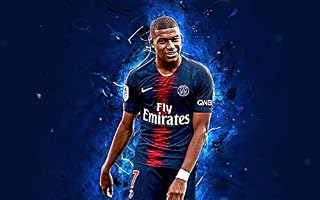 HSA Psg Soccer Kylian Mbappe Paris Saint Germain F C Poster Matte Finish Paper Print 12 x18 Inch (Multicolor) F-0567
