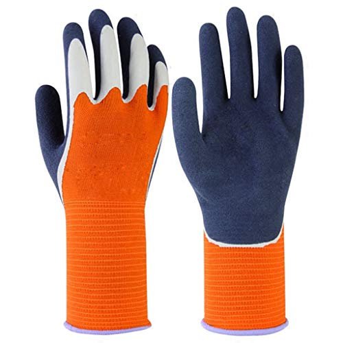Preisvergleich Produktbild SUP-MANg-Arbeitshandschuhe Arbeitshandschuhe wasserdichte Arbeitshandschuhe Doppelschichtige Gartenhandschuhe Aus Nylon Schnittschutzhandschuhe (1 Paar)