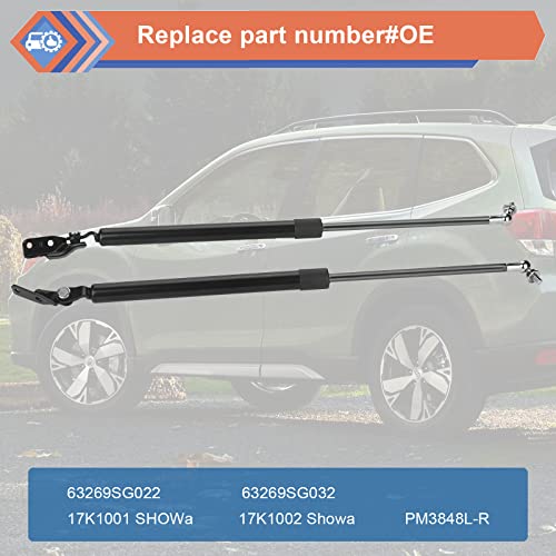 Zonfant 2Pcs Rear Tailgate Door Lift Support Strut Compatible With 2014-2018 Subaru Forester 2.0L 2.5L Bracket Hatch Struts, Replace#63269Sg032 63269Sg022 17K1001 17K1002 Pm3848L-R Showa #TOP1