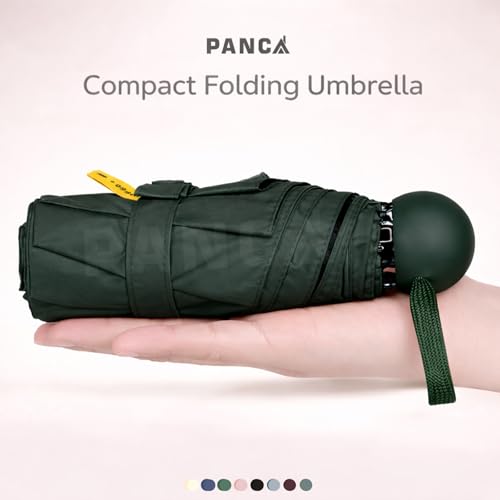 Image of PANCA Umbrella Foldable Compact Travel Umbrella | UV Protection Sun & Rain | Windproof Strong Frame | Lightweight Portable for Men Women, kids boys girls