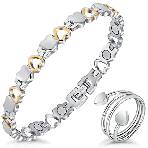 Titanium Steel for Women, Magnetic with 3500 Gauss Magnet(Love)