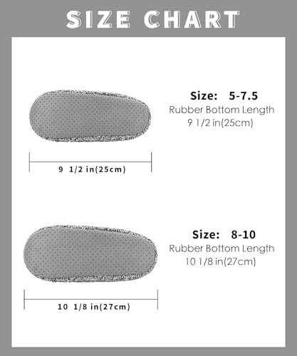 Image of DICUIRD Womens Cozy&Warm Soft Sole Slipper Socks with Grippers-Girls Teddy Fleece Indoor Slipper with Non-skid Bottoms