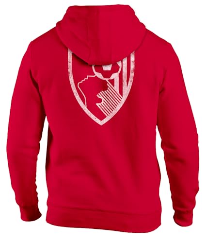 1863FC AFC Bournemouth Fleece Pullover Hoodie (US, Alpha, Medium, Regular, Regular, Back Logo)