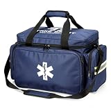 TS TAKE SPORT - Borsa Medica Sportiva Grande (Vuota) – Borsa Primo Soccorso Professionale 53cm con Scomparti Modulabili – Kit Emergenza Sanitaria (Blu)