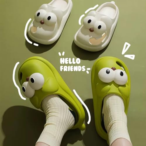 Big Eyes Dog Slippers, 3D Funny Non-Slip EVA Thick Sole Indoor Outdoor Sandals, Summer Comfort Dog Slide Shoes for Women3