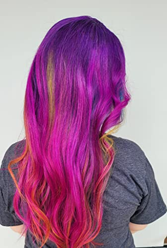 Satin Color And 10 Volume Developer Bundle - Hair Party Pack (Double Magenta) #TOP3