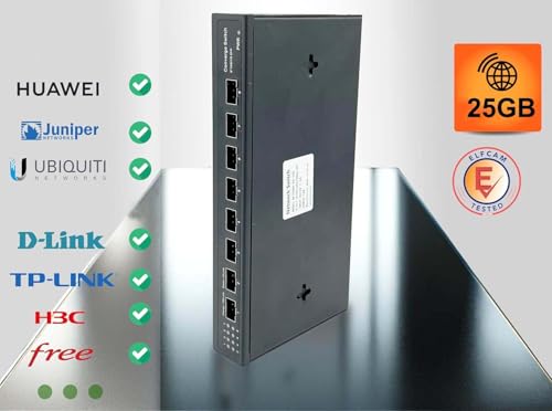 Image of Elfcam - 2 Pack 25G SFP28 SR 850nm Transceiver Module, Compatible with Cisco 25GBASE-SR, 850nm, 100m DOM LC /UPC Duplex Multimode MMF, Pack of 2