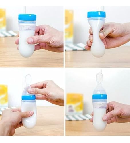 Image of Y.GOYAL&CO. Stainless Steel Baby Feeding Bottle 250ml with Silicone Nipples and Cleaning Brush, BPA Free, Anti Colic Valve, Wide Neck for Newborns Babies, Infants, and Toddlers (PK-8-GRY)