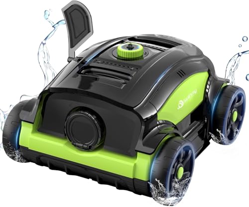 WINNY POOL CLEANER WY1103 Limpiafondos Piscina, Inalámbrico Robot Limpiafondos Piscina, 120 Min Autonomía, Doble Motor, LED, Filtro 180μm, Auto Estacionamiento, 120m²(Verde-Negro A) WINNY POOL CLEANER WY1103 Limpiafondos Piscina, Inalámbrico Robot Limpiafondos Piscina, 120 Min Autonomía, Doble Motor, LED, Filtro 180μm, Auto Estacionamiento, 120m²(Verde-Negro A)
