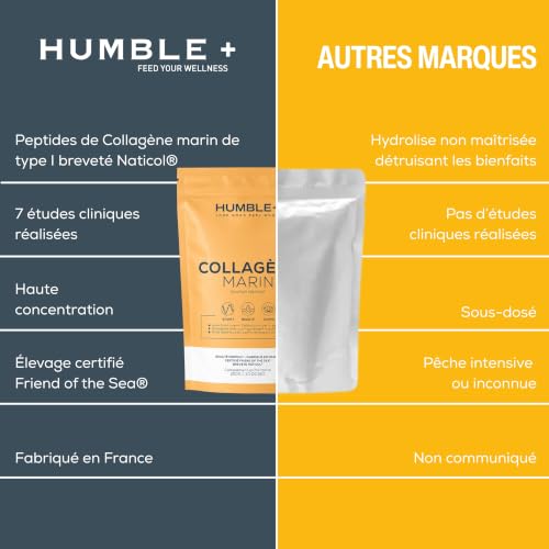 HUMBLE+ Collagène Marin Naticol® Poudre - Mangue - 300 g - 60 Portions – vue 6