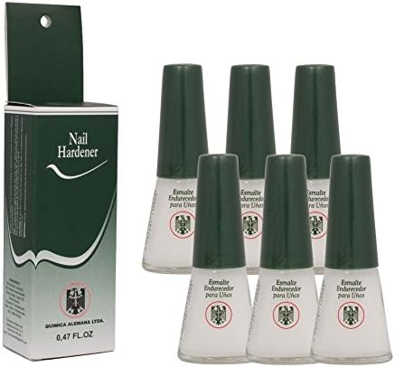 6 Bottles Quimica Alemana Nail Hardener Strengthener Polish Treatment 0.47 oz