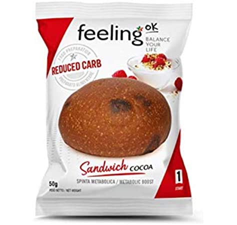 Feeling Ok Sandwich Cacao Start Stage1, 10 Pezzi
