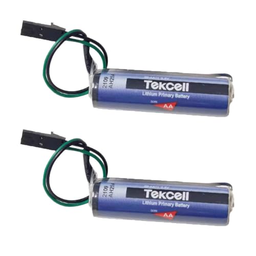 zoyfayl 2PCS SB-AA11 Battery Size AA 3.6V 2400mAh LithiumBattery for Tekcell SB-AA11 Battery with Black Plug