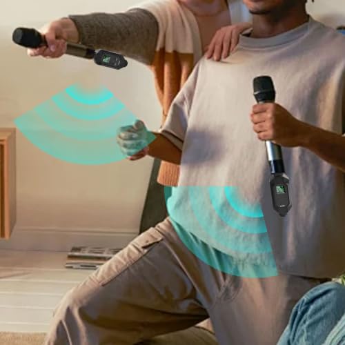 Sistema Convertidor Inalámbrico para Micrófono, Transmisor y Receptor 2.4G con Conexión XLR para Micrófonos Dinámicos y de Condensador, Muestreo de 45 kHz, Modos 0 V / 8 V / 15 V, Recargable (1 transmisor + 1 receptor) miniatura 7