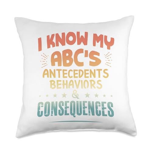 Funny ABA Therapist - I Know My Abc's Throw Pillow