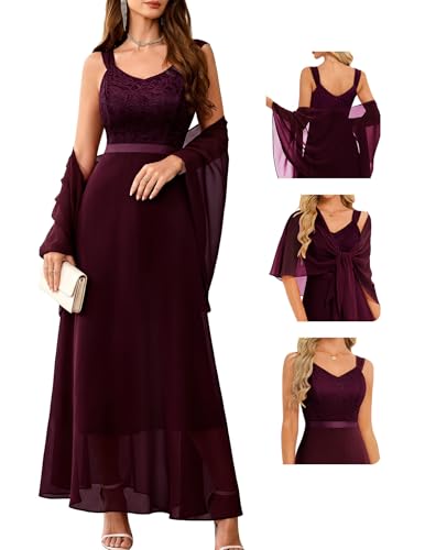 Image of BeryLove Summer Formal Wedding Guest Prom Dresses Sequin Cocktail Evening Lace Elegant Mother of The Bride Dress