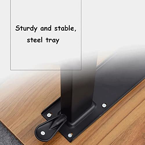 Table de lit pour ordinateur portable réglable en hauteur avec roulettes