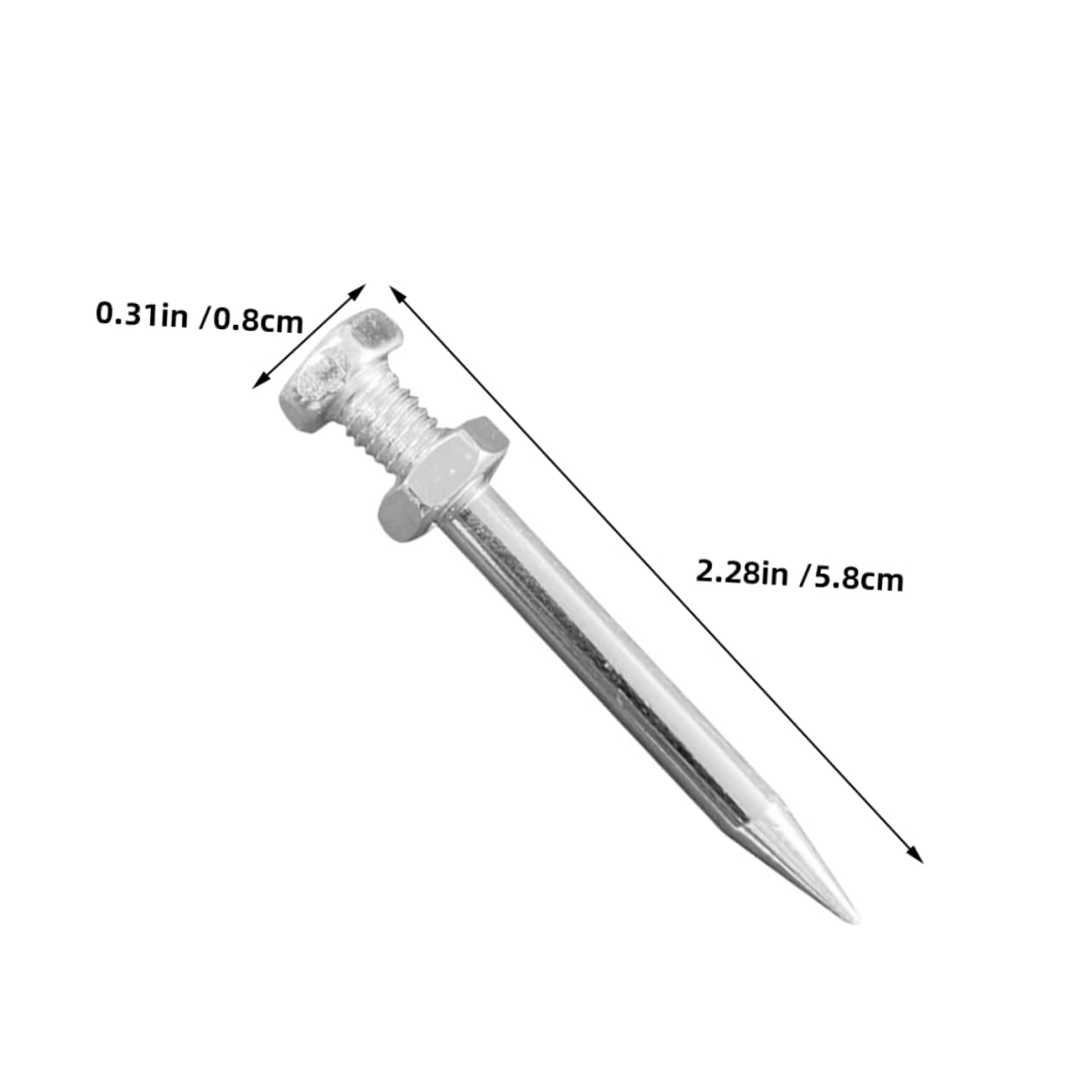 Wakauto 30pcs Lawn Aerator Shoes Spikes Metal Aerating Stake Epoxy Shoes Spikes Heavy Duty for Garden Care Equipment