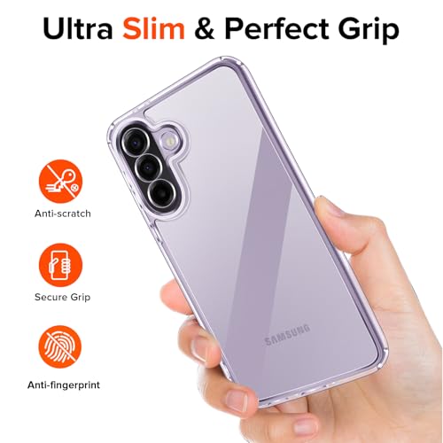 ivoler Nie Vergilbung Klar Hülle für Samsung Galaxy A37 5G mit Stoßfest Schutzecken,1 Handyhülle mit 2 Stück Panzer Schutz Glas, [Militärischer Schutz] Transparent Schutzhülle Dünn Durchsichtige Case