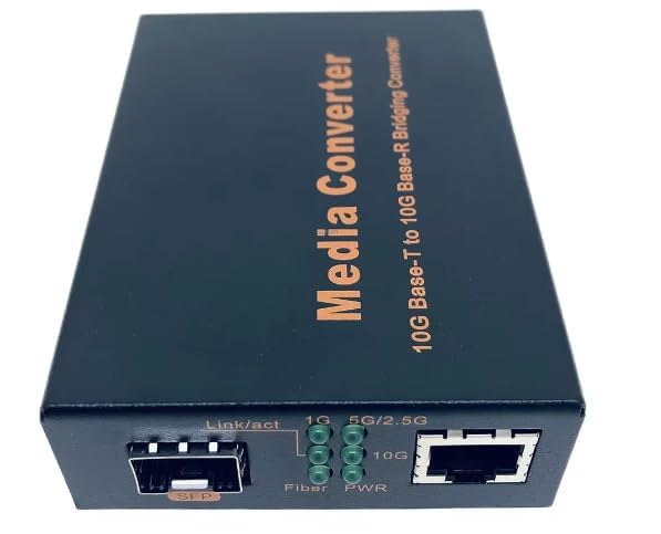 Hanutech 10G Media Converter | 10 Gigabit Copper to Fiber Ethernet Converter | Unmanaged RJ45 (1G/2.5G/5G/10GBase-T) to SFP+ (10GBase-X) Slot | Supports 10G SR/LR Modules | Without SFP Module-image-22
