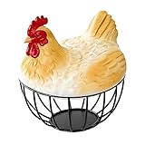 Ioensy Eierkorb Aus Metalldraht Zum Sammeln Frischer Eier