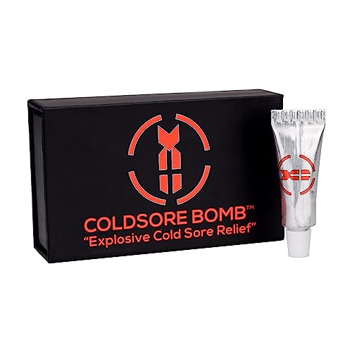 Coldsore Bomb - Fast/Immediate Cold Sore Relief/Fever Blister Treatment - Cold Sore Cream/Gel .10 Oz. - Best/Targeted Instant Relief For Cold Sores #TOP12