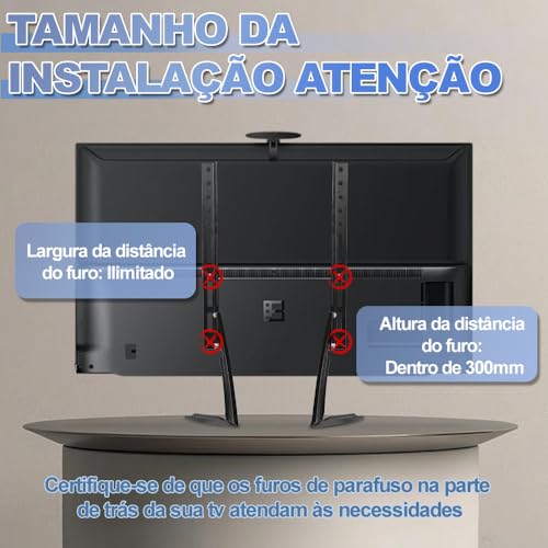 Suporte Universal para TV de Mesa, Suporte de Mesa de TV, Uporte Universal para TV de Mesa, Suporte