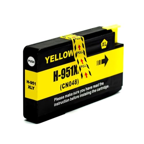 Image of Ink Jungle 951XL Yellow Compatible Ink Cartridge For HP OfficeJet Pro 276dw 8600 8600 Plus 8600 Premium 8640 8100 8610 8615 8620 8625 8630 8660 251dw Printers