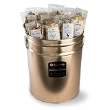 POPINSANITY Gourmet Popcorn Elegant Gift Set - 50 Pack Party Tin with 50 Individual 2.5 Oz Snack Siz