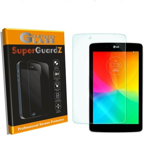 for LG G Pad 7.0 - SuperGuardZ Tempered Glass Screen Protector, 9H, 0.3mm, 2.5D Round Edge, Anti-Scratch, Anti-Bubble